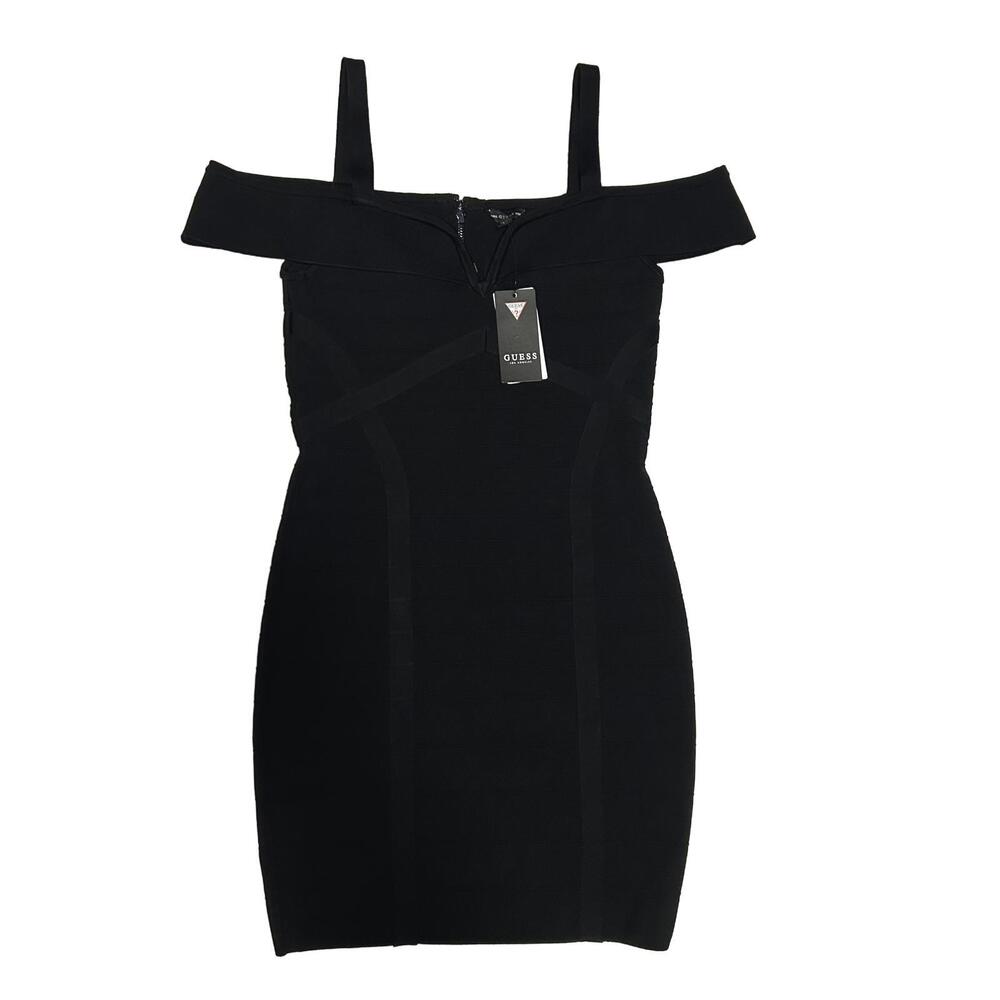 NWT Guess Bodycon Off-shoulder dress size large LBD